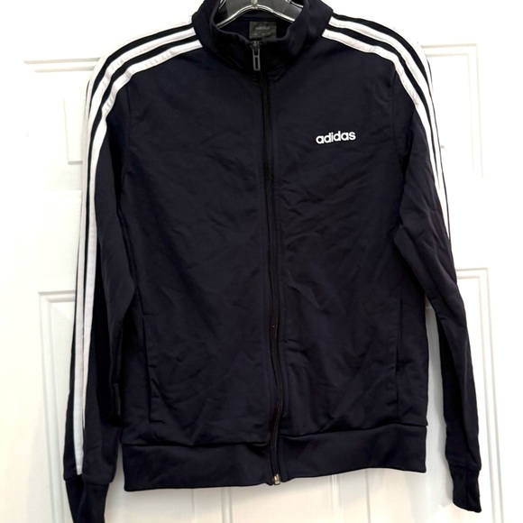 Adidas track jacket retro style Small Navy Blue Size Small - Picture 1 of 12